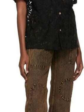 Andersson Bell Orange Brown Bauhaus Patchwork Straight Leg J